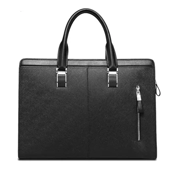 

Men's Genuine Leather Handbag Men Luxury Handbags Men Bags For Macbook Gentleman Business Laptop Bag For Lenovo 7000 YOGA C940