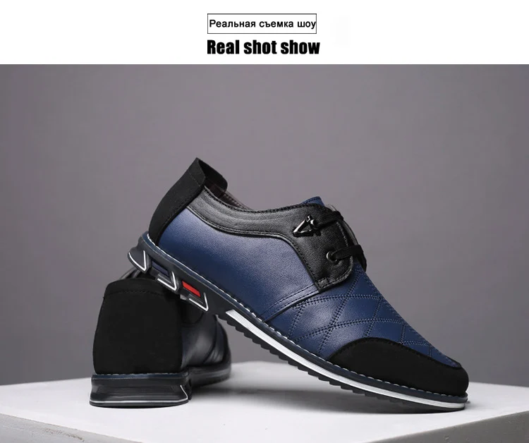 Мужская повседневная обувь; Лидер продаж; удобные туфли суперзвезды из натуральной кожи на шнуровке размера плюс 45-49; Мужская обувь для вождения на резиновой подошве