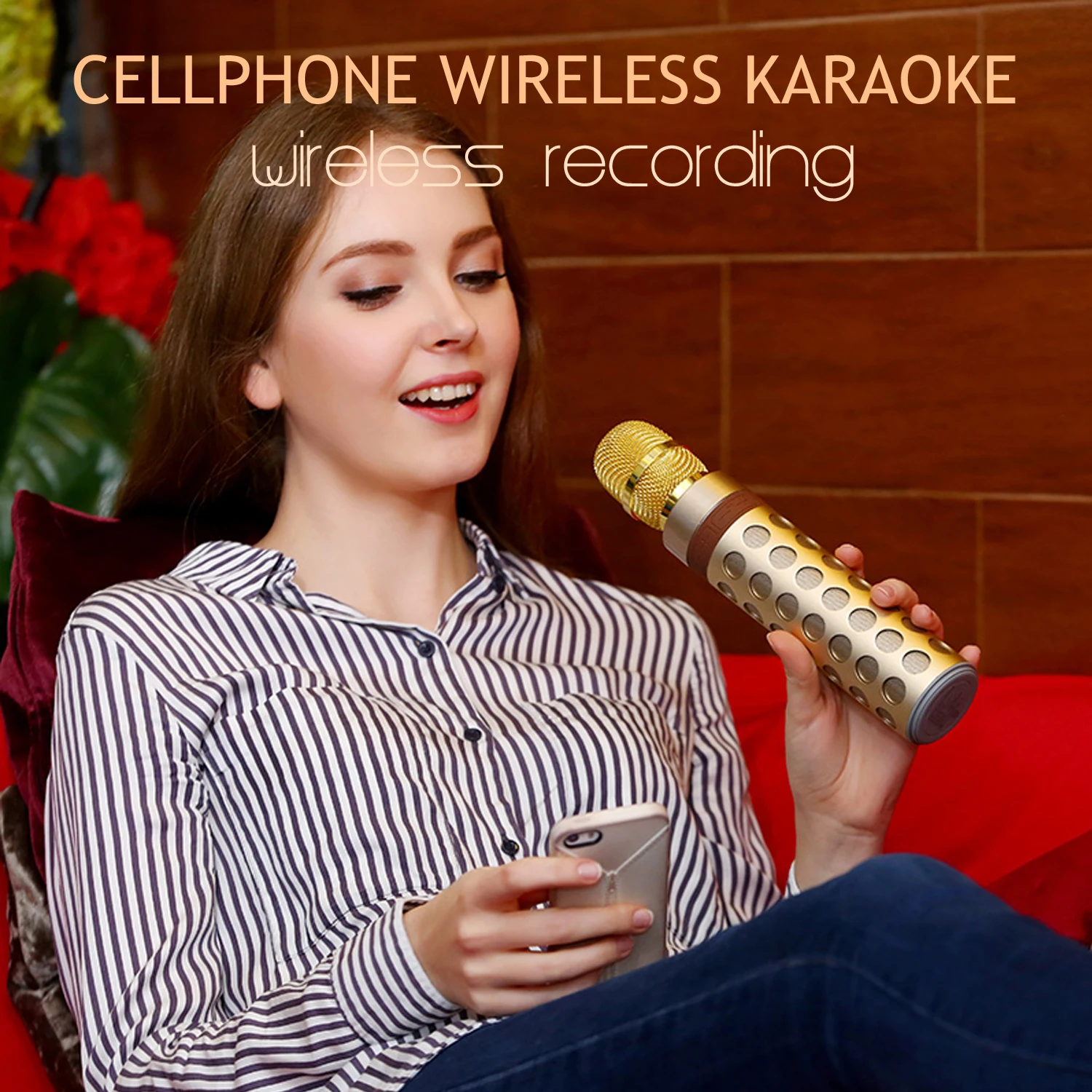 P7 05 Karaoke Microphone Bluetooth Speaker Karaoke