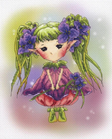 

FF MM Mouse avatar Counted Cross Stitch Kit Cross stitch RS cotton with cross stitch Tradescantia Elf