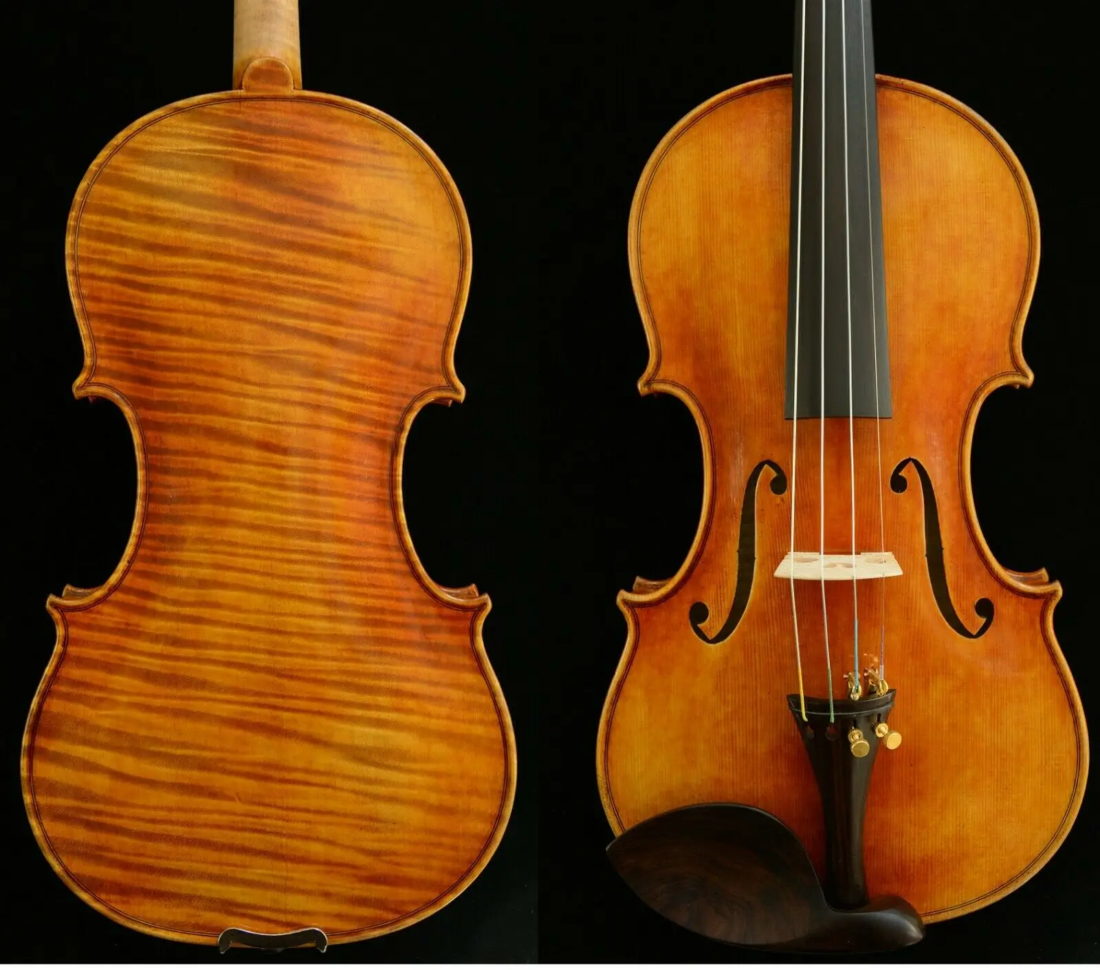 Настоящая фотография на удивление исключительная скрипка 4/4 собственный работа