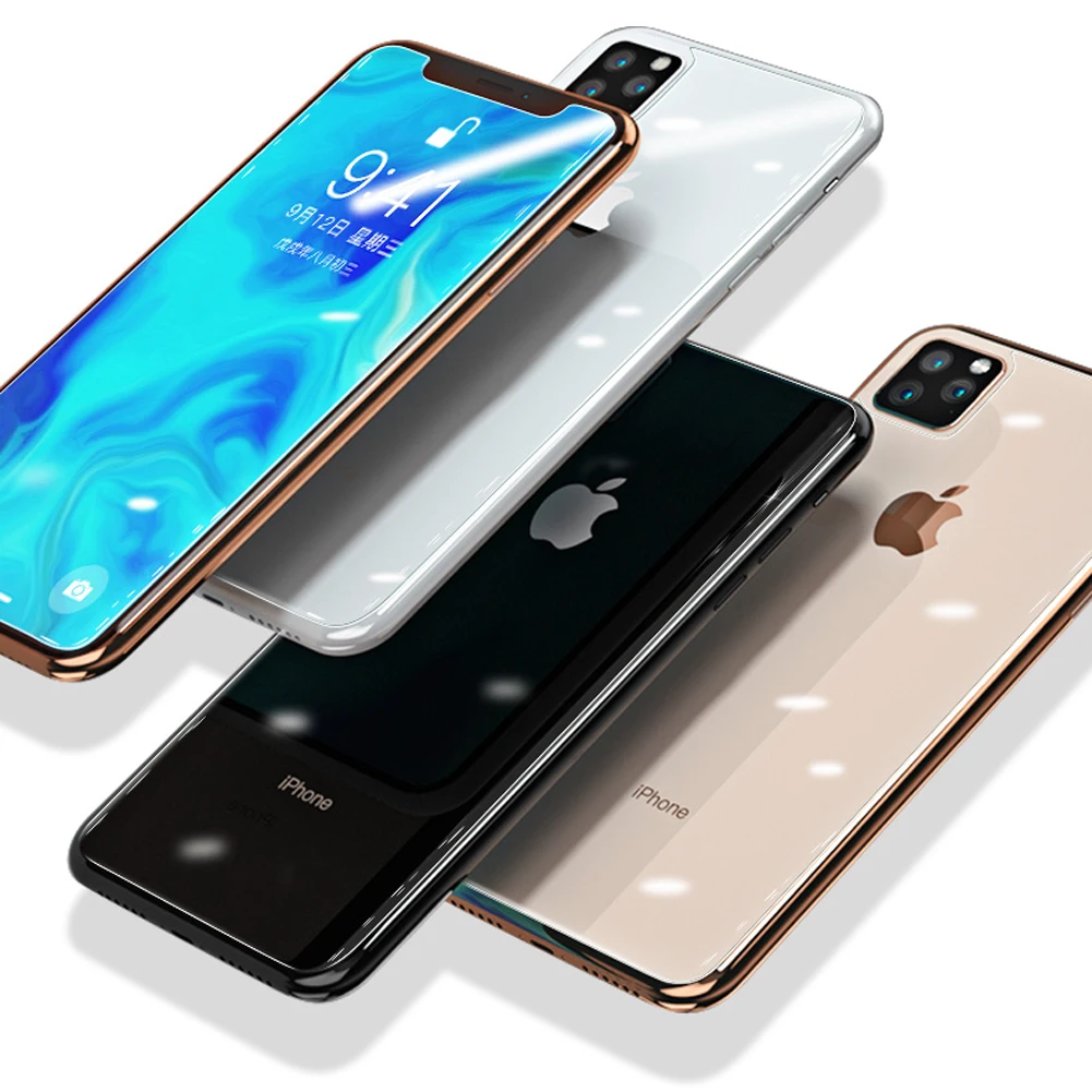 9D передняя + задняя объектив камера пленка для iPhone 11 Pro Max 2019 закаленная стеклянная