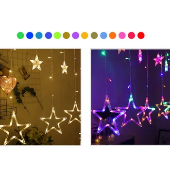 

3Mx3M Stars Lights Led String Lights Curtain Remote Control Stars Twinkle USB Powered Fairy Garland For Home Bedroom Decoration