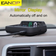 EANOP – M40PLUS OBDII HUD, affichage tête haute TPMS, OBD2, Winshield, vitesse du projecteur KMH MPH RPM, consommation d'huile, Navigation