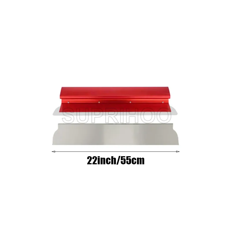 Suprihoo Aluminum Alloy Skimming Blade Drywall Tools 8" 12" 22" Skimmer Blade With blades 0.35mm/0.5mm Finishing Tools 4