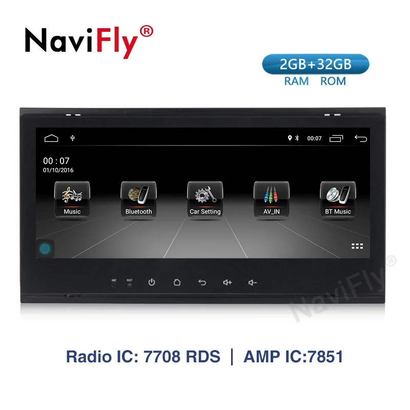 

NaviFly Android 9.1 Car multimedia player for VW/Volkswagen/Touareg 2004-2011 FM Radio USB DVR GPS 2+32G Canbus Wifi Map Mic BT