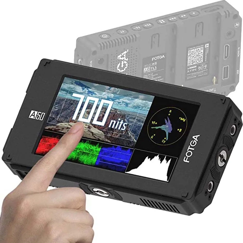 Fotga DP500IIIS A50T A50TL A50TLS 5" FHD Video Touch Screen Field Camera Monitor,3D LUT, 3G SDI 4K for A7S II GH5