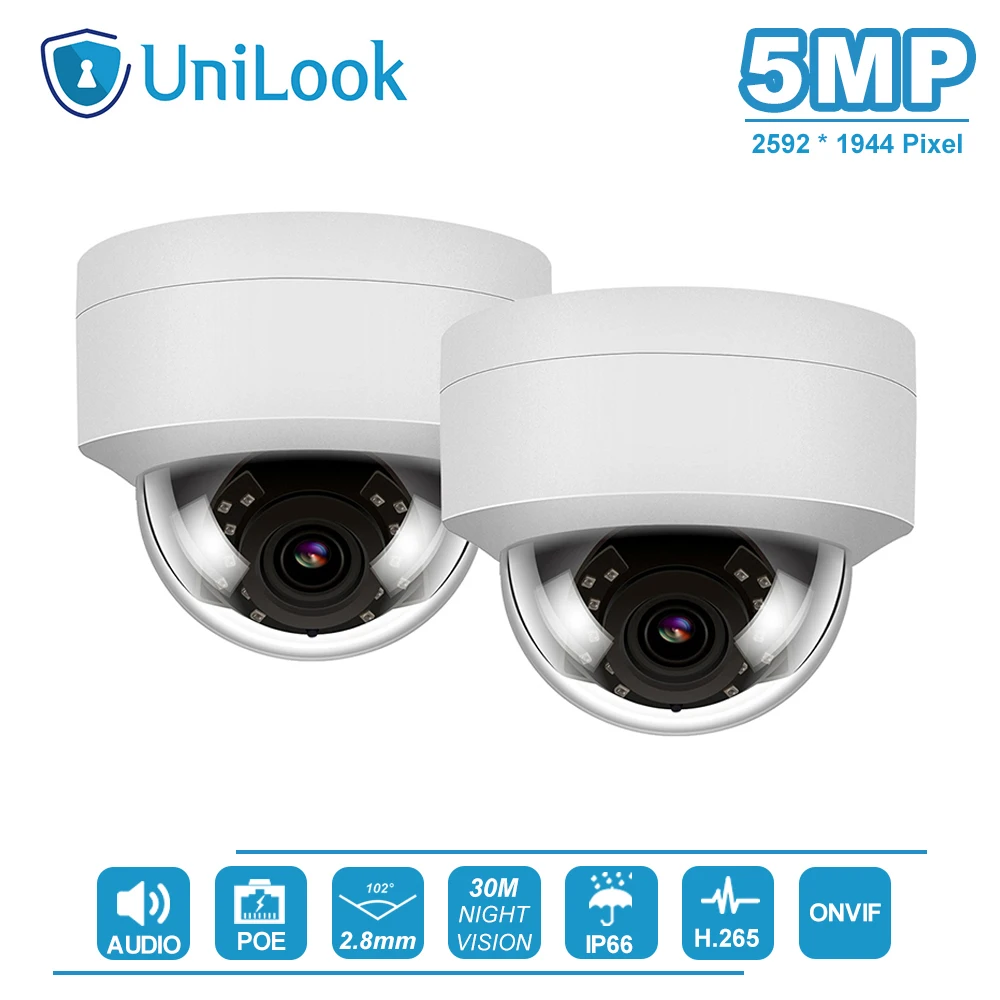 Hikvision OEM 8CH 4 к NVR 5MP купол/пулевые смешанные POE IP Камера 4/6/8 шт. Открытый безопасности H.265 ONVIF CCTV NVR Kit с 1/2/4 ТБ HDD - Цвет: Only 2 Dome Cams