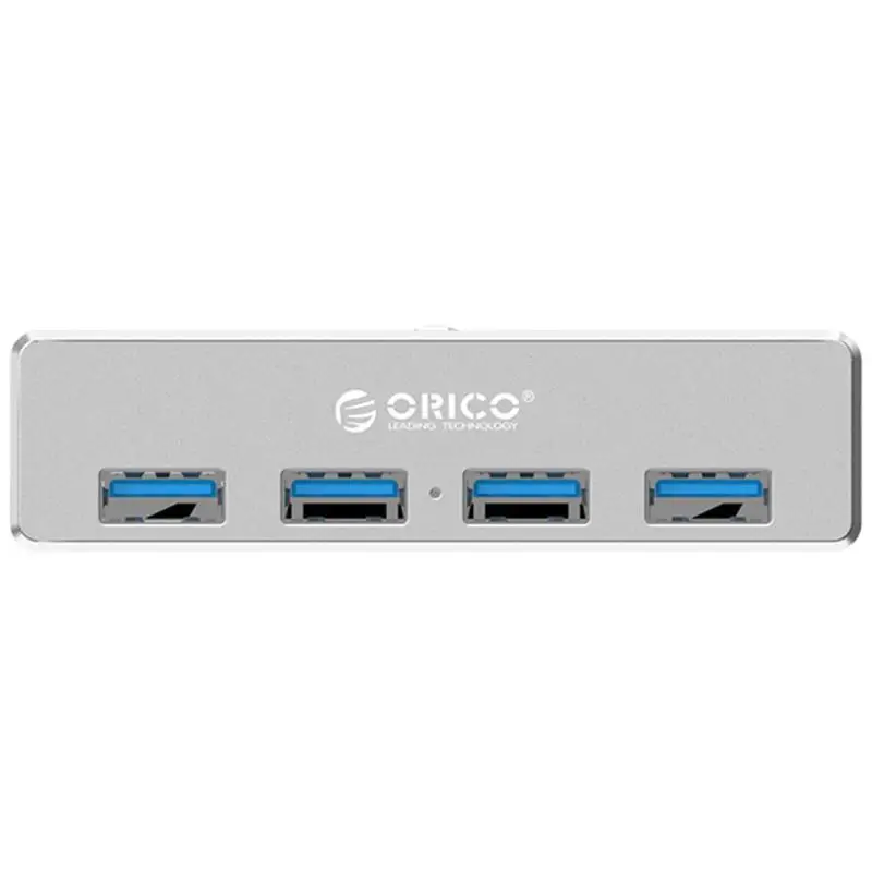 Orico USB 3.0 Hub Clip Design Aluminum Alloy 4 Ports USB 3.0 HUB Travel Charger Charging Hub Station for Laptop