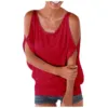2021 Harajuku Causal T-shirt Women's Fashion Solid Color Strapless Bat Sleeve Loose Hundred Casual T-shirt tops Drop Shipping 2