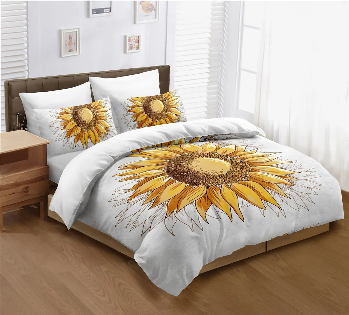 sunflower crib set