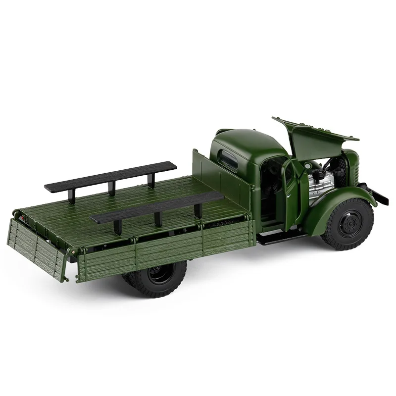 

JK1/32 Liberation CA10 Military Model Lei Feng Transportation Truck Fully Alloy Sound And Light Furnishings Model Toy Car