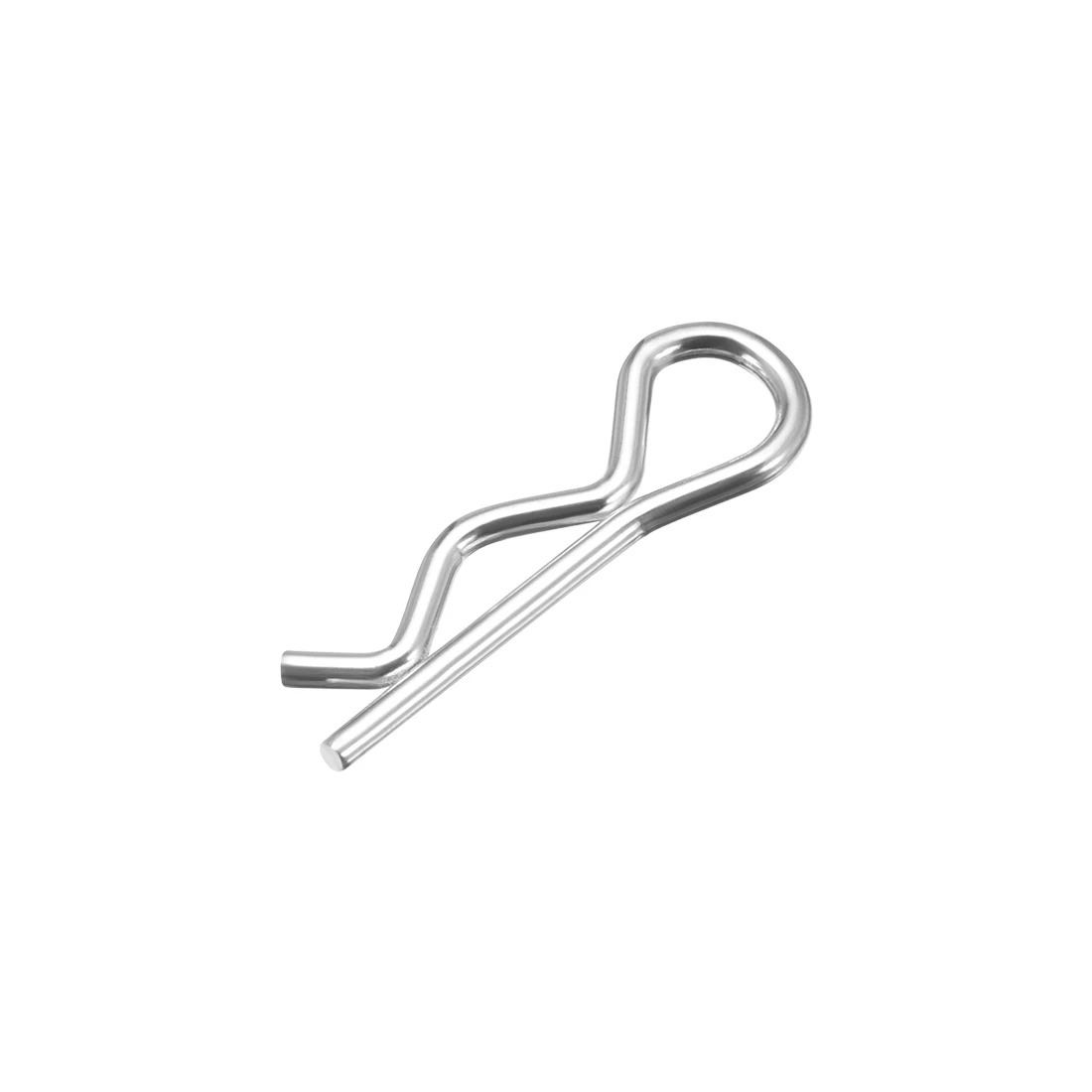 

uxcell 10-100 Pcs 2mmx40mm 3.5mmx75mm 3mmx60mm Carbon Steel R Shaped Spring Cotter Clip Pin Fastener Hardware Silver Tone