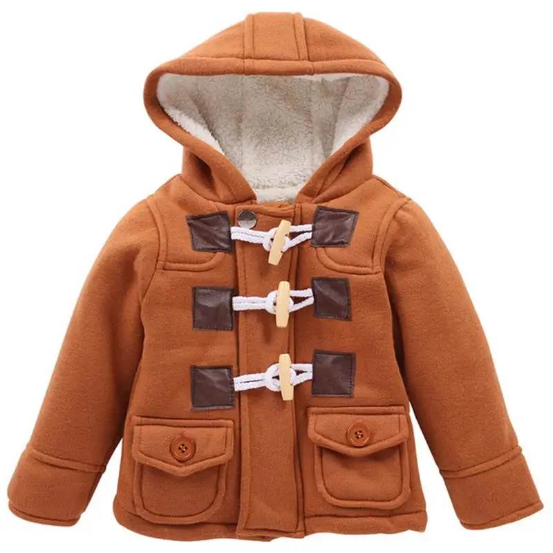 Зимнее пальто для малышей; куртка для малышей; коллекция года; сезон осень-зима; куртка для мальчиков; детская теплая шерстяная Верхняя одежда; Детское пальто; Одежда для новорожденных