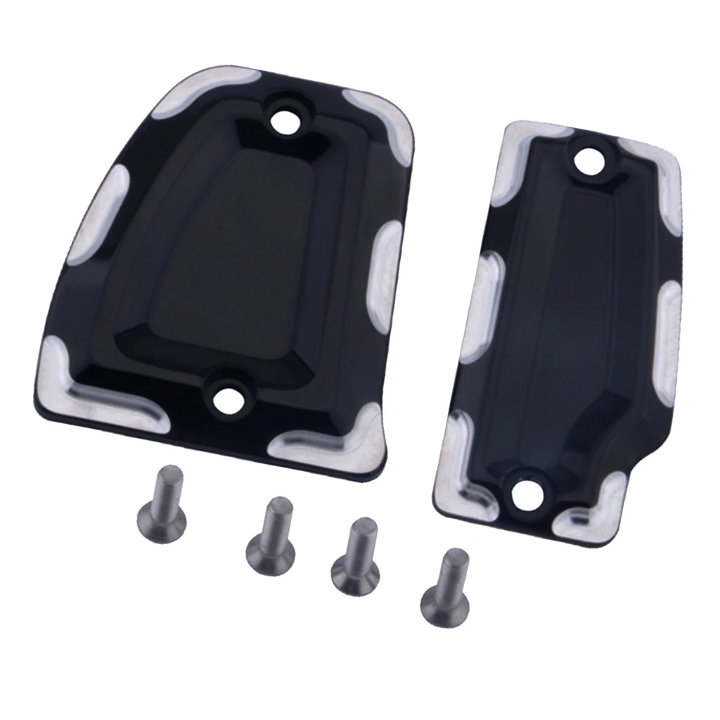 2pcs CNC Brake Fluid Reservoir Cap Cover for Indian Scout Sixty 2015-2018