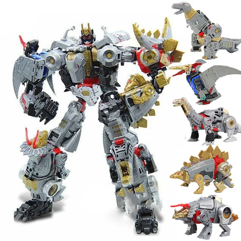 

BMB New 5 in 1 Oversize 40CM Transformation dinosaur Model Toy Anime KO G1 Devastator Action Figure Combined deformation kid boy