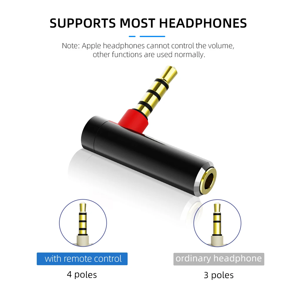 3 5mm L Shape Audio Adapter 3 5 Jack Male To Female 90 Degree Audio Converter Adapter for Aux Speaker Cable Headphone Car Jack