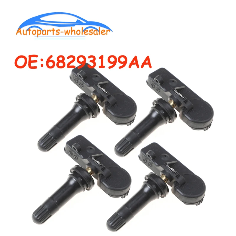 

4 pcs/lot New 68293199AA For 2019 Dodge Ram 1500 DT TPMS Tire Pressure Monitor Sensor 433MHZ Car Accessories