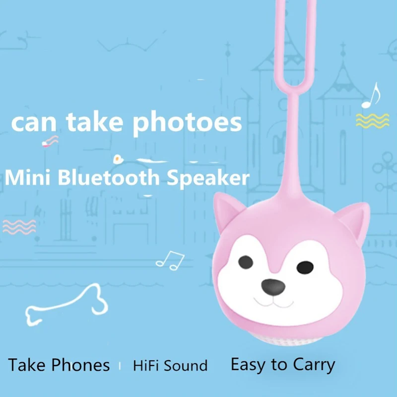 Мини Портативный Симпатичный мультяшный Spearkes Bluetooth беспроводной музыкальный