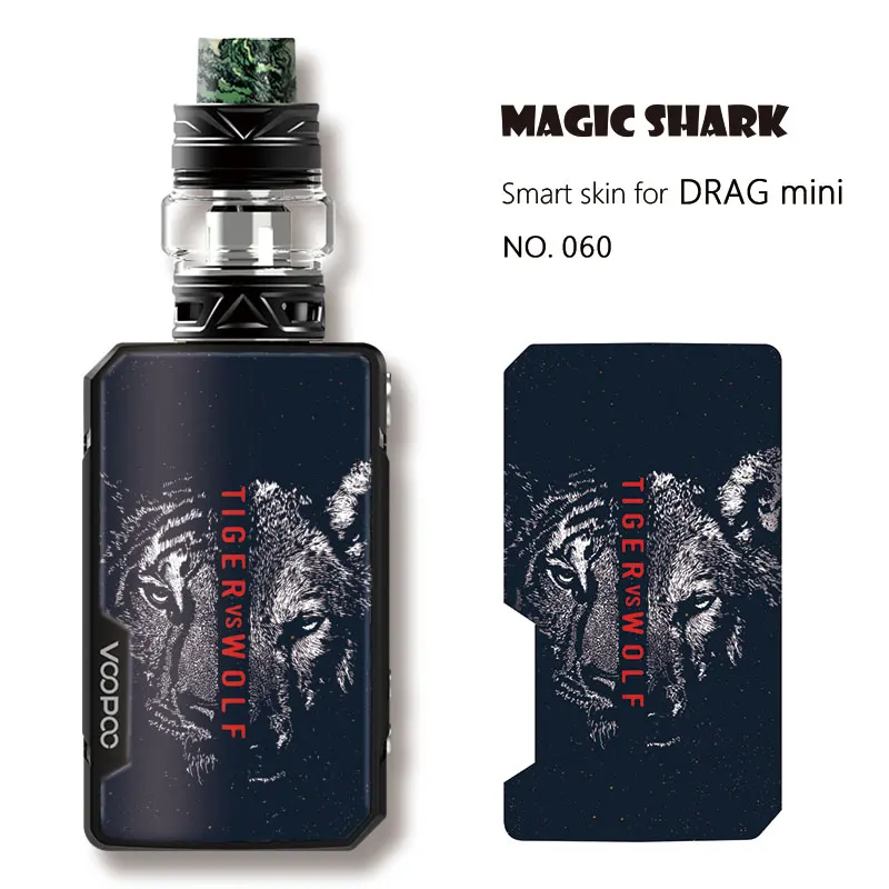 Наклейка для Voopoo Drag Mini E Cigar с изображением тигра волка драгоценного камня клоуна