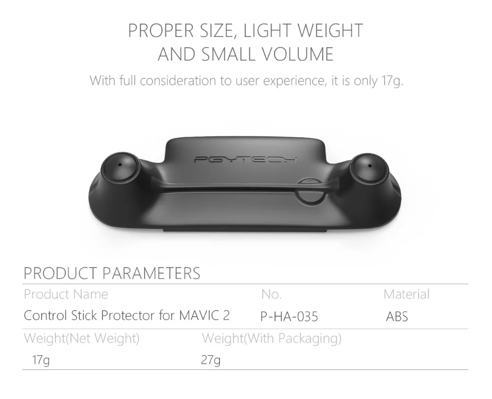 PGYTECH Защитная палка управления для DJI MAVIC 2 Pro/Zoom пульт дистанционного управления ler Thumb Stick Guard Holder Drone аксессуары