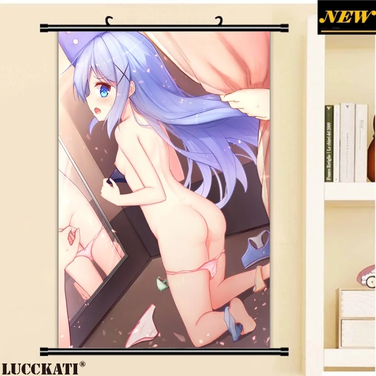 40X60 см, Gochiusa Gochuumon wa Usagi Desu ka Rabbit, сексуальная лоли, мультфильм, аниме картинка, настенная прокрутка, холст, живопись, плакат - Цвет: P