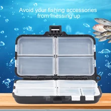 9 отсеков Коробка для рыболовных снастей крючок рыболовные приманки пластиковый чехол для хранения держатель квадратный чехол Аксессуары для рыбалки