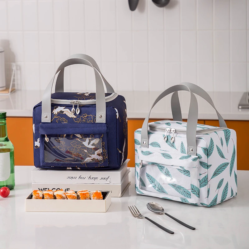 Waterproof Insulated Lunch Box Bags Women's Kids Thermal Bento Cooler Tote Bags for Outdoor Picnic Foods Storage Container lunch bag,bento bag,cooler bag