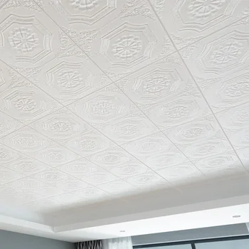 

Waterproof Self-adhesive Roof Ceiling Wallpaper 3D Stereo PVC Wall Sticker Living Room TV Background Decor Ceiling Contact Paper