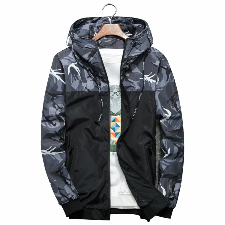 Осенняя мужская куртка-бомбер с цветочным принтом для мужчин, приталенная куртка в стиле хип-хоп, тонкие куртки с капюшоном, камуфляжная ветровка на молнии, большие размеры 6XL