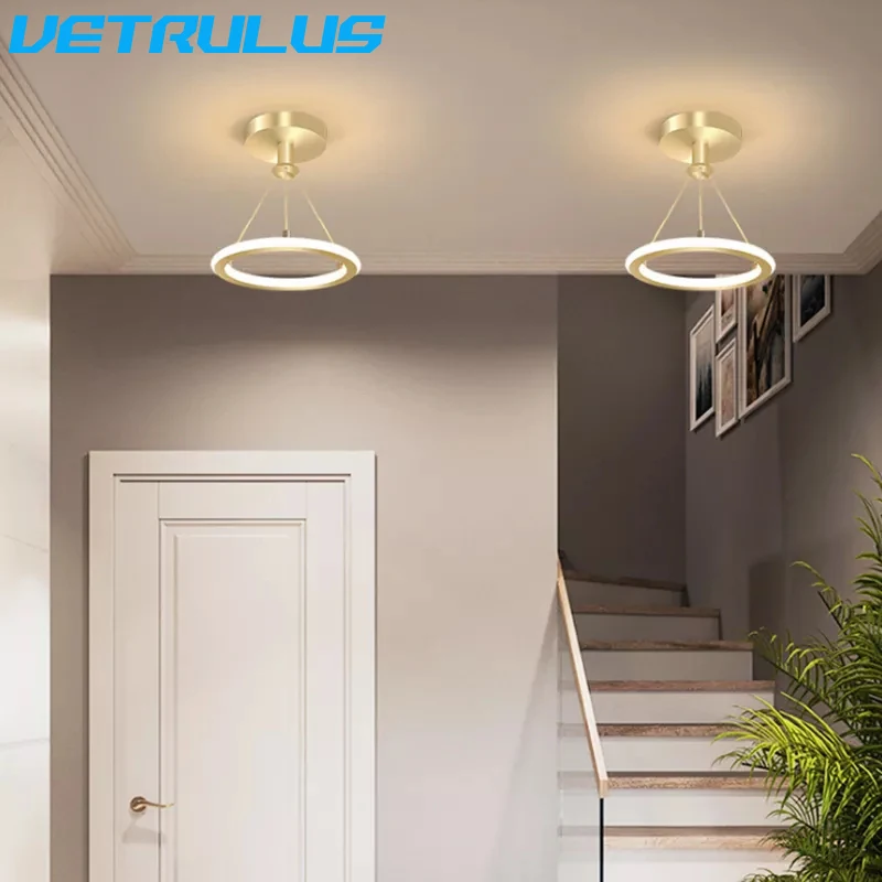 

Modern Ceiling Lamp Chandelier Hallway Pendant Light Aisle Corridor Aura Led Entrance Cloakroom Balcony Indoor Decor Fixture