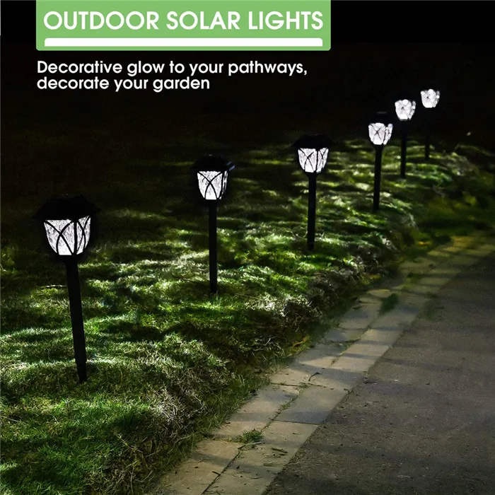 solar led flood lights 4PCS Solar Garden Light Outdoor Solar Pathway Light Solar Walkway Light Waterproof Solar Landscape Light For Yard Patio Driveway solar deck lights