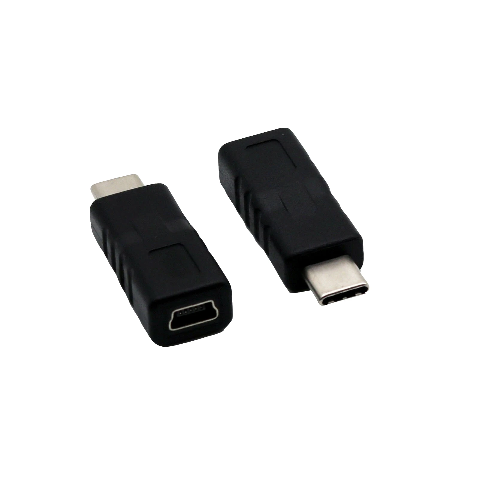 5x USB 3,1 type-C штекер для Mini 5pin Женский Разъем для зарядки адаптер для передачи данных конвертер Тип C штекер для Mini Female прямой черный