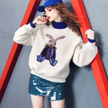 Autumn&Winter Warm White Yellow Oversize Women Long Sleeve O Neck plus Velvet Hugh Casual Style Free Shipping 2020 Autumn&Winter Warm White Yellow Oversize Women Long Sleeve O Neck plus Velvet Hugh Casual Style Free Shipping 2020