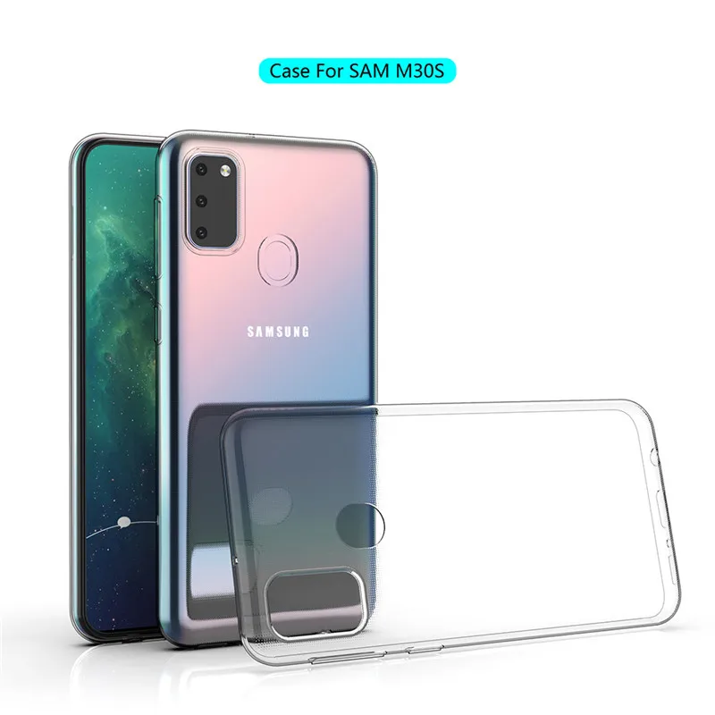 Чехол для Samsung Galaxy M30S Ультратонкий Прозрачный мягкий силиконовый чехол из ТПУ