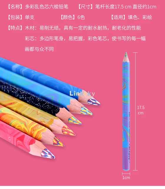Lápices Koh I Noor Magic Lápices Multicolor Jumbo Koh-I-Noor - Pack De 5 Unidades Lápices Calidad Artistas