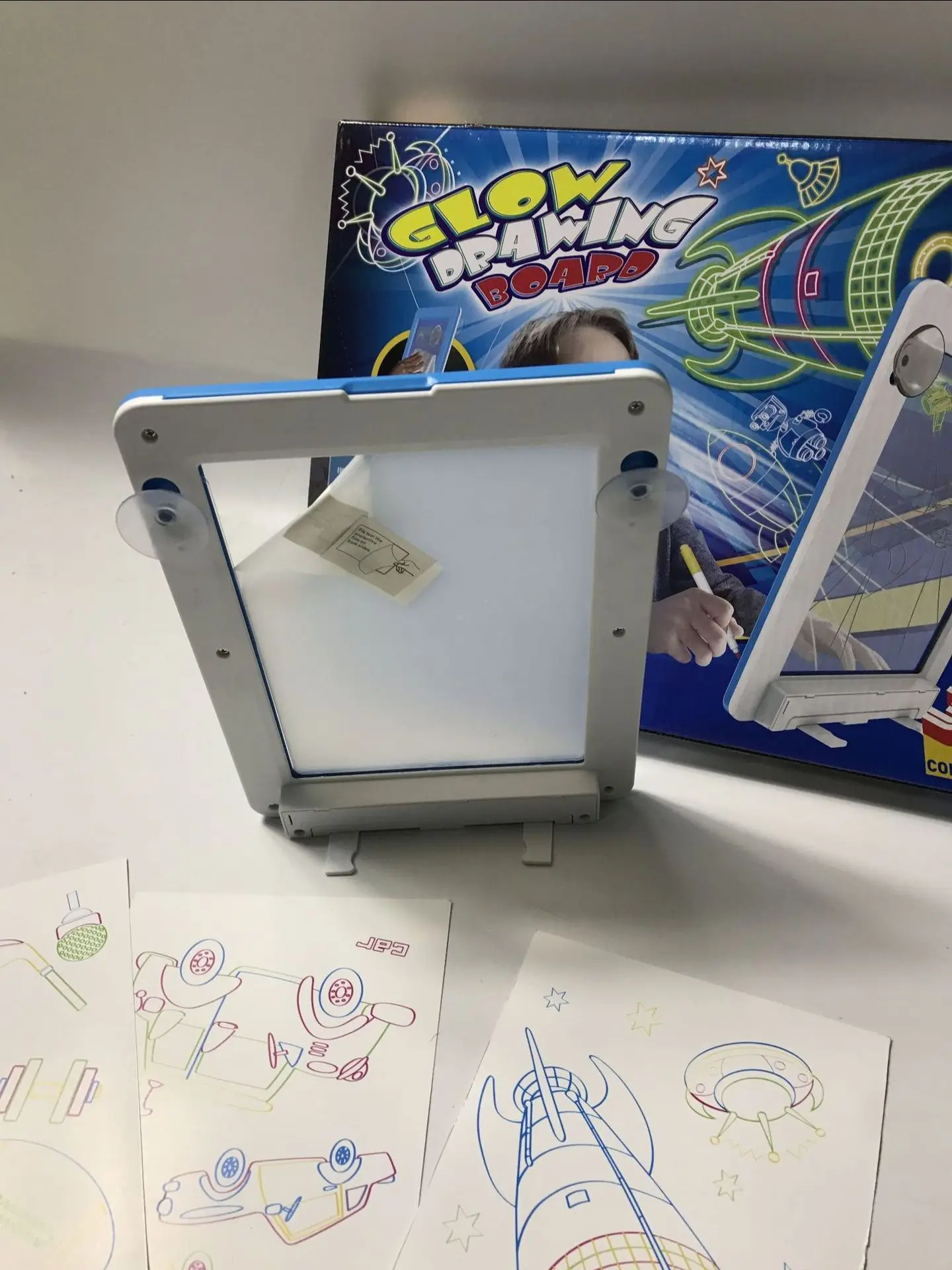Desenhar com Luz dos Desenhos Placa de Escrita Magia Desenho Placa Brinquedos Animados Faça Você Mesmo Led Estéreo Transparente Luminosa Crianças 3d 11 luz dos desenhos animados diy led estéreo