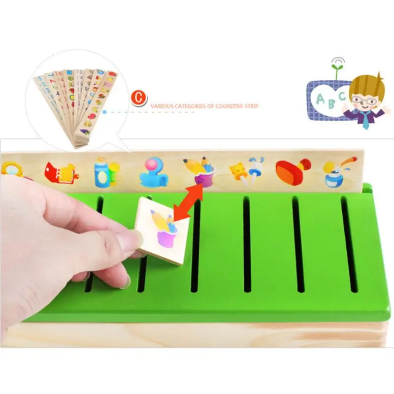 

Mathematical Shape Fruit Classification Toy Wood Box Cognitive Matching Kids Children Early Educational Learn Toys