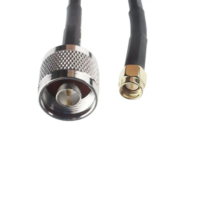 RG58 Black Coaxial Cable - N Male to SMA Male Connector with Lower Loss LMR200 Description Image.This Product Can Be Found With The Tag Names Computer Cables Connecting, Computer Peripherals, Connector, PC Hardware Cables Adapters