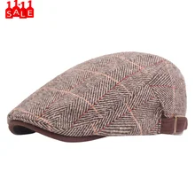 Винтажные удлиняемые деловые мужские береты с рисунком «гусиная лапка», шапка для мальчика, шапка с козырьком, кепка с узором «в елочку», береты, шапки# ZB