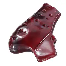 18 отверстий ocarina двойная трубка смоляющая окарина профессиональная производительность обучения Alto A C Tone флейта Instrumentos музыкальный Orff