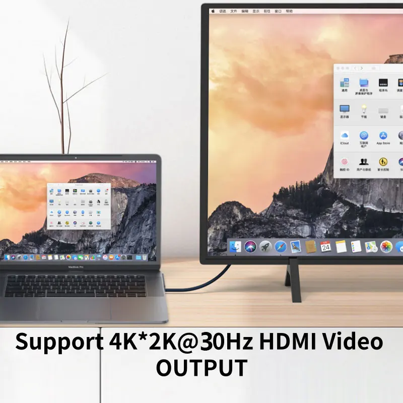  Acasis USB C Laptop Docking Station Type C to USB 3.0 HDMI 4K RJ45 TF SD Card Reader With PD Chargi