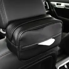 Car Tissue Box PU Leather Armrest Type Tissue Boxes Napkin Holder Auto Interior Accessories