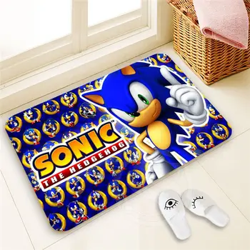 

Eco-Friendly Custom Sonic Doormat Home Decor 100% Polyester Pattern Door mat Floor Mat foot pad SQ00722-@H0666