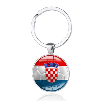 

Republic of Croatia National Flags Car Keyring Keychain Auto Key Ring Chain Crystal Pendant Automobiles Interior Accessories