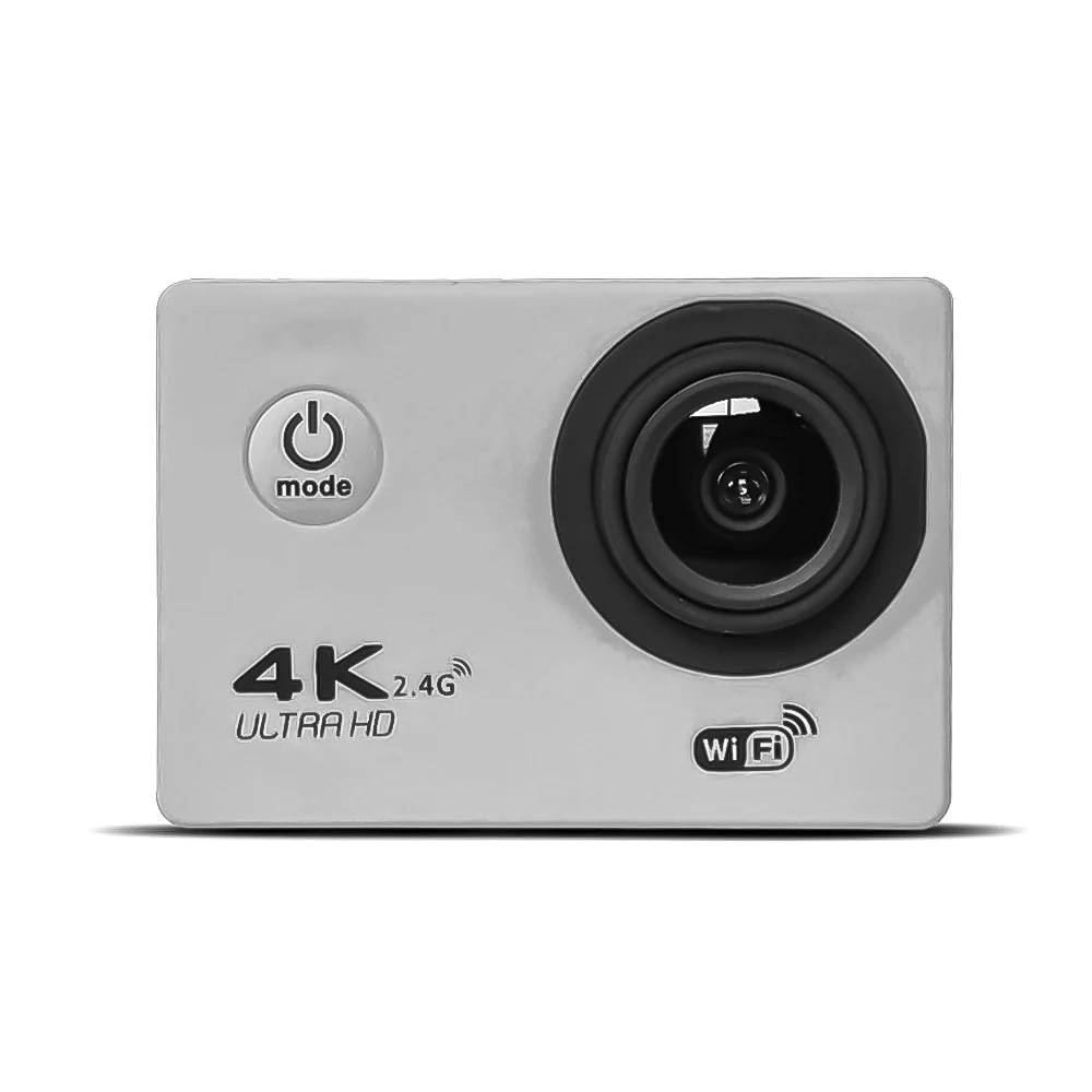 F60/F60R Ultra HD 4k wifi Экшн-камера 1080p HD 16MP GO PRO стильная камера на шлем 30 метров Водонепроницаемая Спортивная DV камера - Цвет: Silver