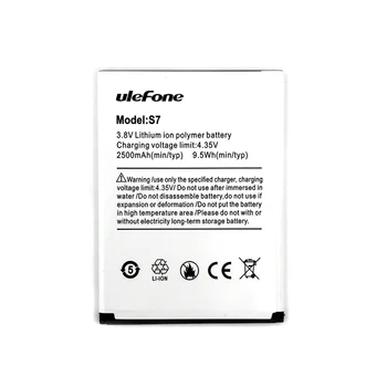 

100% Original 2500mAh S7 Battery For Ulefone S7 Mobile Phone In Stock Latest Production High Quality Battery+Tracking Number