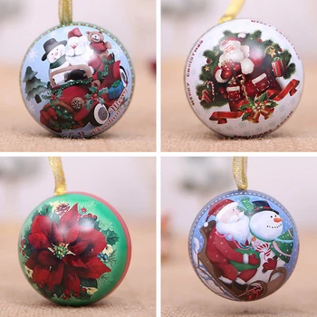 

10pcs Christmas Horse Mouth Iron Box Candy Box Random Style Children's Favorite As a Small Gift Candy Gift Sufficient Capacity