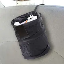 Складной автомобильный мусорный контейнер, автомобильные аксессуары, мусорное ведро, висячая корзина, моющееся сиденье, задний ящик для хранения