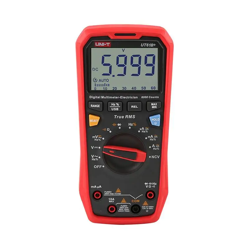 Цифровой мультиметр тестер UT61B + /UT61E +/UT61D испытательное оборудование емкости и